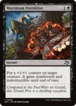 Maximum Overdrive (foil) - Aetherdrift
