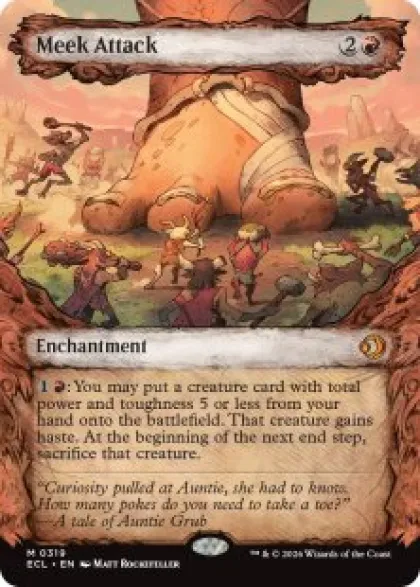 Meek Attack (#319) (foil) (showcase) - Lorwyn Eclipsed Varianten