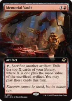 Memorial Vault (foil) (extended art) - Edge of Eternities Varianten