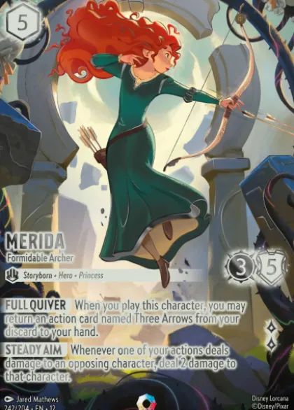Merida, Formidable Archer (foil) (borderless) - Wilds Unknown