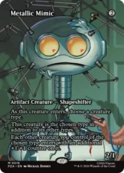 Metallic Mimic (foil) (borderless) - Teenage Mutant Ninja Turtles Source Material Cards