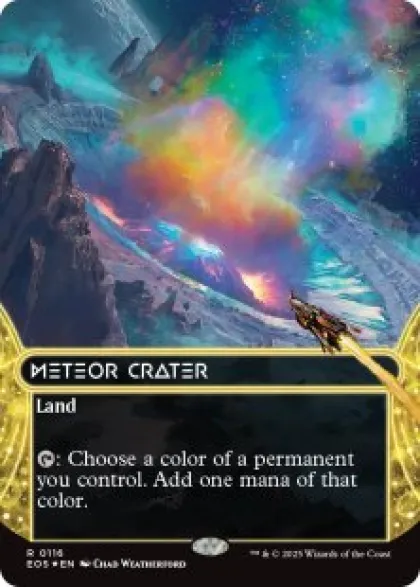 Meteor Crater (#116) (galaxy foil) (borderless) - Edge of Eternities Stellar Sights