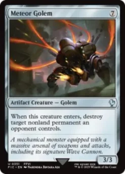 Meteor Golem (surge foil) - Final Fantasy Commander