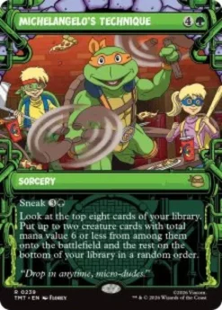 Michelangelo's Technique (foil) (showcase) - Teenage Mutant Ninja Turtles Varianten