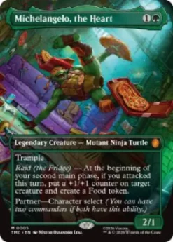 Michelangelo, the Heart (foil) (borderless) - Teenage Mutant Ninja Turtles Eternal-Legal