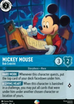 Mickey Mouse, Bob Cratchit (foil) (borderless) - Winterspell