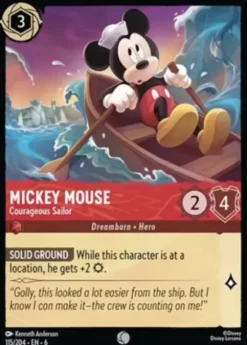 Mickey Mouse, Courageous Sailor (foil) - Azurite Sea
