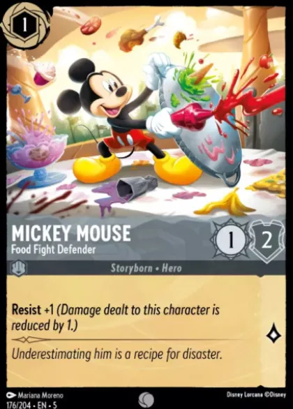 Mickey Mouse, Food Fight Defender (foil) - Shimmering Skies