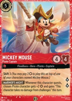 Mickey Mouse, Pirate Captain (foil) - Promo Set 2