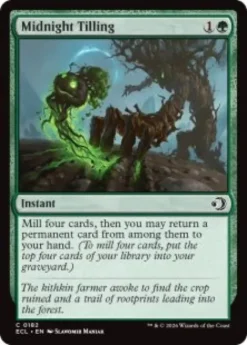 Midnight Tilling (foil) - Lorwyn Eclipsed