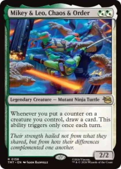 Mikey & Leo, Chaos & Order (foil) - Teenage Mutant Ninja Turtles