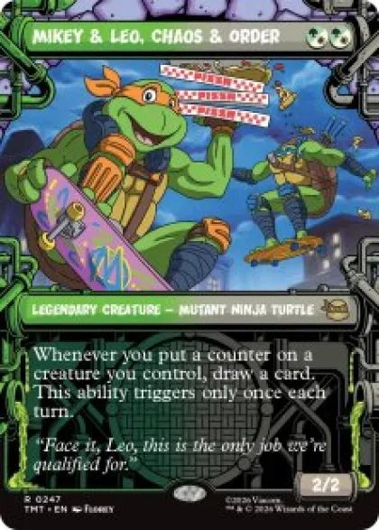 Mikey & Leo, Chaos & Order (#247) (showcase) - Teenage Mutant Ninja Turtles Varianten