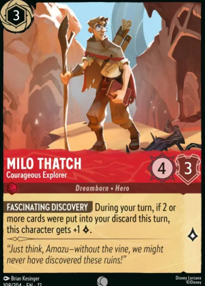 Milo Thatch, Courageous Explorer (foil) - Wilds Unknown