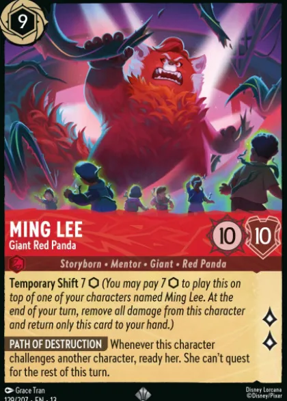 Ming Lee, Giant Red Panda (foil) - Attack of the Vine