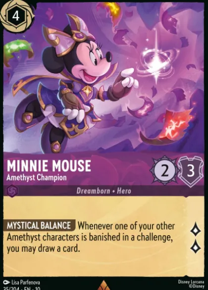 Minnie Mouse, Amethyst Champion (foil) - Whispers