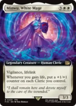 Minwu, White Mage (#430) (foil) (extended art) - Final Fantasy Varianten