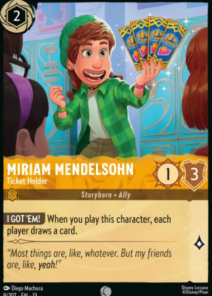 Miriam Mendelsohn, Ticket Holder - Attack of the Vine