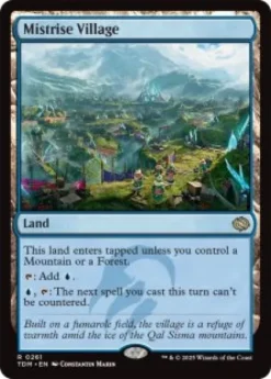 Mistrise Village (foil) - Tarkir: Dragonstorm