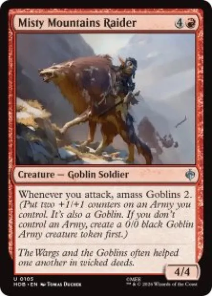Misty Mountains Raider (foil) - The Hobbit
