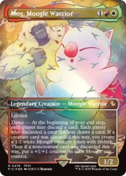 Mog, Moogle Warrior (#476) (foil) (borderless) - Final Fantasy Commander Varianten