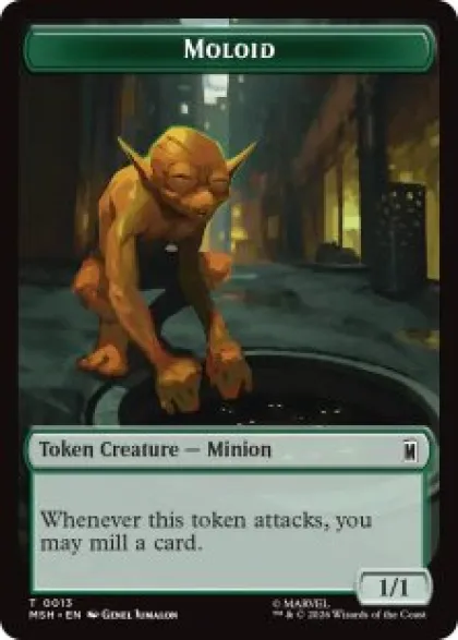 Moloid token (foil) (1/1) - Marvel Super Heroes