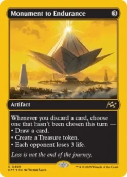 Monument to Endurance (#499) (first-place foil) - Aetherdrift First-Place Box Toppers