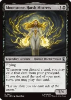 Moonstone, Harsh Mistress (#447) (surge foil) - Marvel Super Heroes