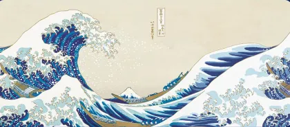 Moriarty Art Project - The Great Wave of Kanagawa Deskmat
