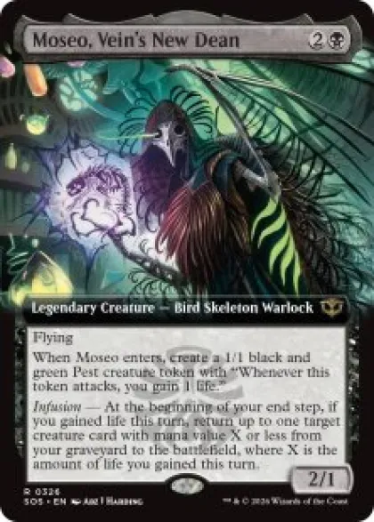 Moseo, Vein's New Dean (foil) (extended art) - Secrets of Strixhaven Varianten