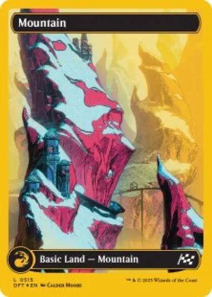 Mountain (#515) (first-place foil) (full art) - Aetherdrift First-Place Box Toppers