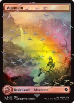Mountain (foil) (full art) - Final Fantasy Commander