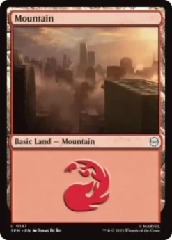 Mountain (#197) (foil) - Marvel's Spider-Man