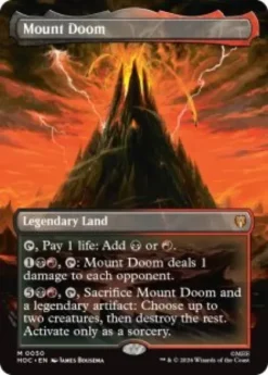 Mount Doom (#50) (foil) (borderless) - The Hobbit Eternal