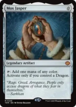 Mox Jasper (foil) - Tarkir: Dragonstorm Planeswalker Stamped