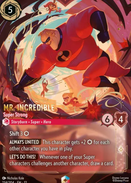 Mr. Incredible, Super Strong (foil) (borderless) - Wilds Unknown