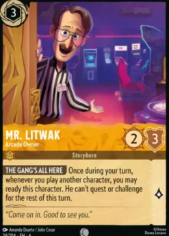 Mr. Litwak, Arcade Owner (foil) - Azurite Sea