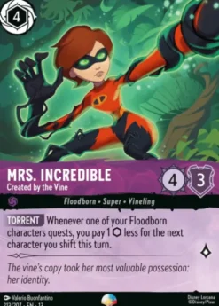 Mrs. Incredible, Created by the Vine (foil) (borderless) - Attack of the Vine!