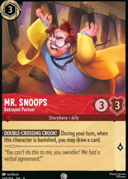 Mr. Snoops, Betrayed Partner - Reign of Jafar