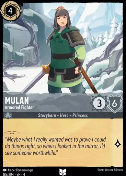 Mulan, Armored Fighter (foil) - Ursula's Return