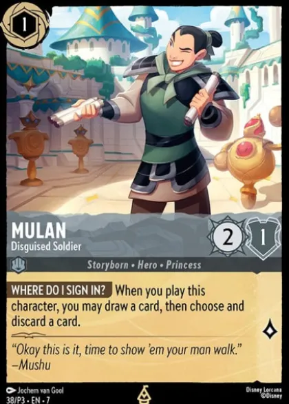 Mulan, Disguised Soldier (foil) - Promo Set 3