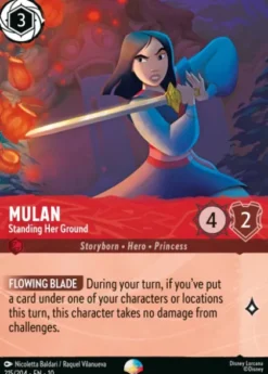 Mulan, Standing Her Ground (foil) (borderless) - Whispers in the Well