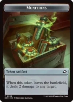 Munitions token (foil) - Edge of Eternities
