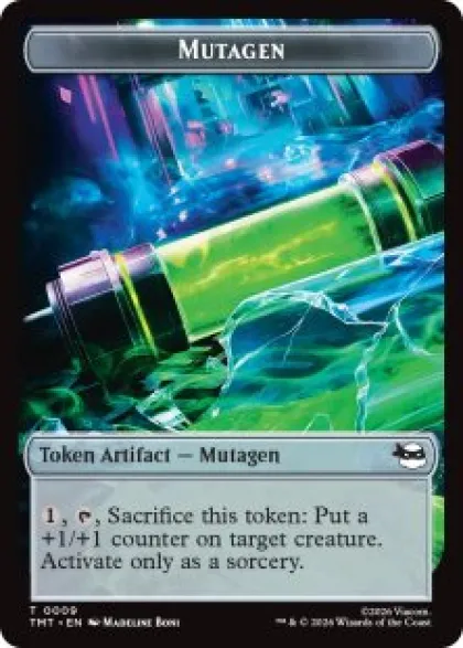 Mutagen token (foil) - Teenage Mutant Ninja Turtles