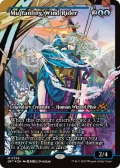 Mu Yanling, Wind Rider (#399) (foil) (showcase) - Aetherdrift Varianten