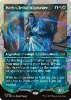 Narset, Jeskai Waymaster (#417) (halo foil) (showcase) - Tarkir: Dragonstorm Varianten