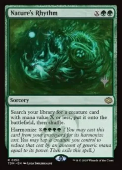 Nature's Rhythm (foil) - Tarkir: Dragonstorm Planeswalker Stamped