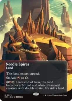 Needle Spires (#75) (foil) (borderless) - Edge of Eternities Stellar Sights