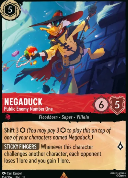 Negaduck, Public Enemy Number One (foil) - Winterspell