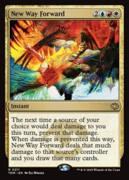 New Way Forward (foil) - Tarkir: Dragonstorm Planeswalker Stamped