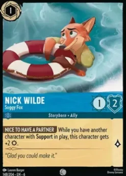 Nick Wilde, Soggy Fox (foil) - Azurite Sea